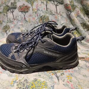 Vasque Inhaler II Low Hiking Trail Shoes Men Size 8 M Blue Vibram